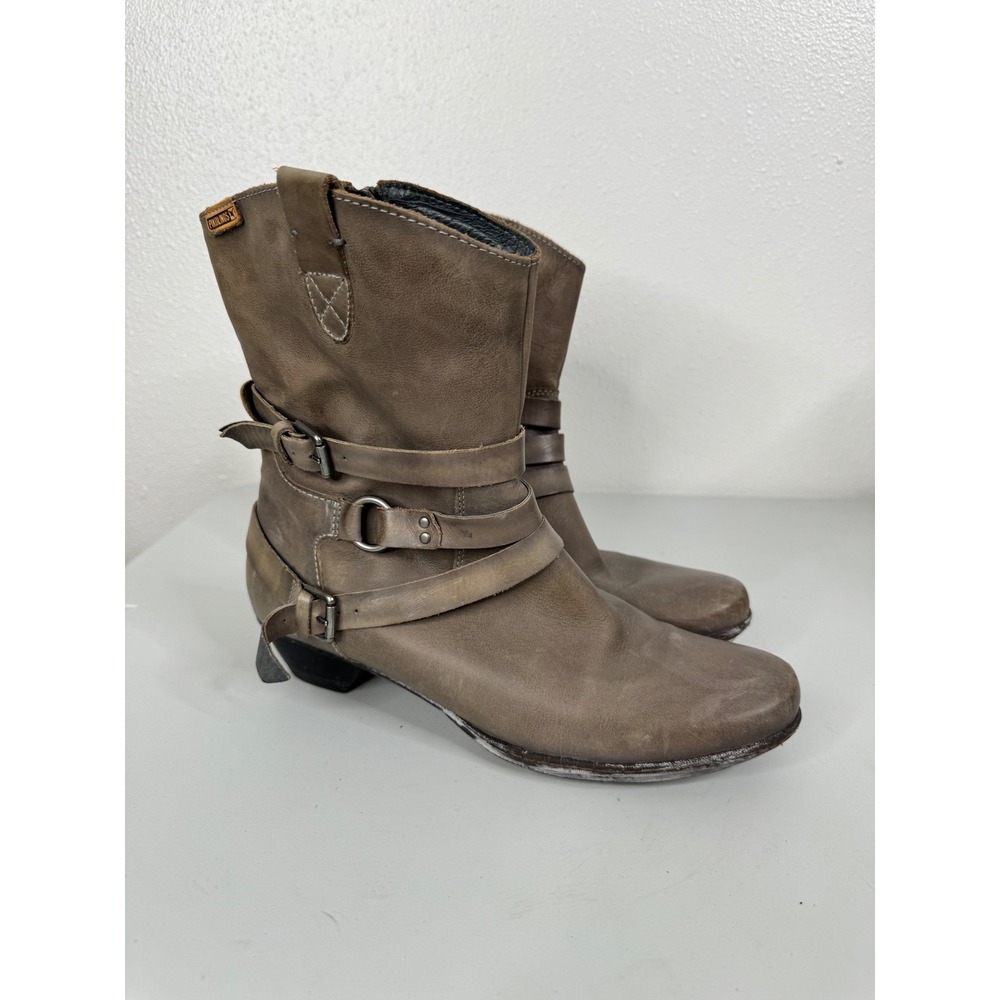 Pikolinos Brujas leather mid-calf ankle boots Size 40